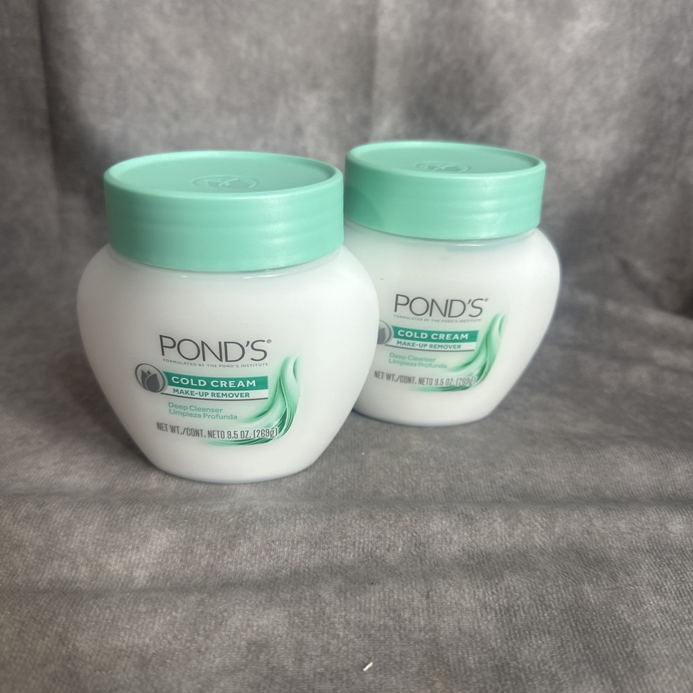 2 NEW Pond's Cold Cream Make-Up Remover Deep Cleanser Full Size 9.5 oz 269G